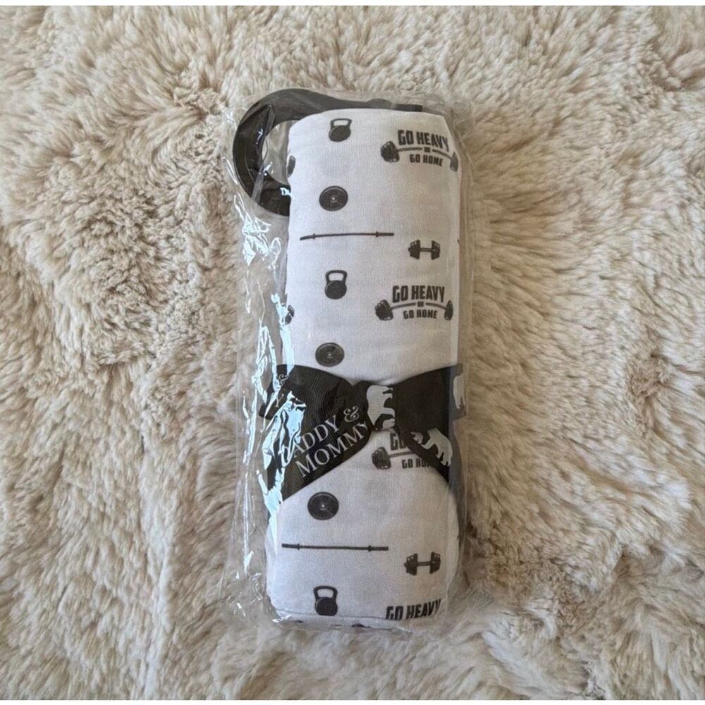 Bamboo Daddy & Mommy Lightweight Swaddle Size 47”x47”